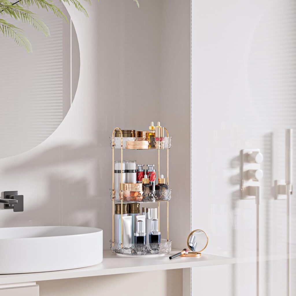 Rotating Makeup Organizer for Vanity